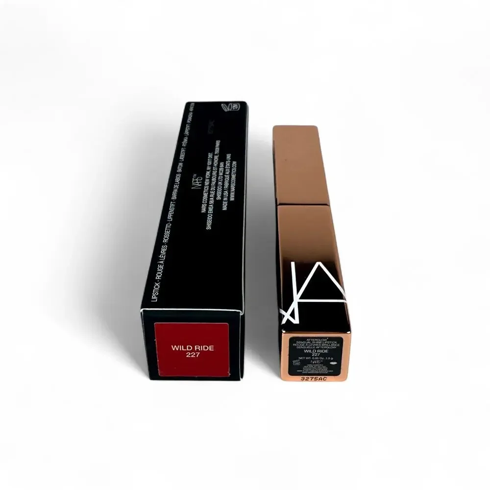 NARS Afterglow Sensual Shine Lipstick 227 Wild Ride 0.05 oz 1.5g Burgundy Red